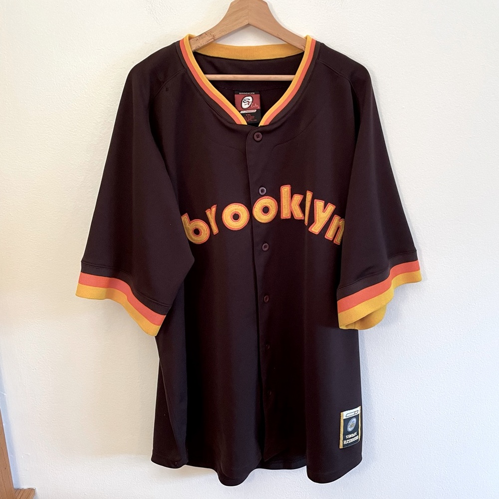 Brooklyn xpress “Brooklyn” vintage button up jersey
